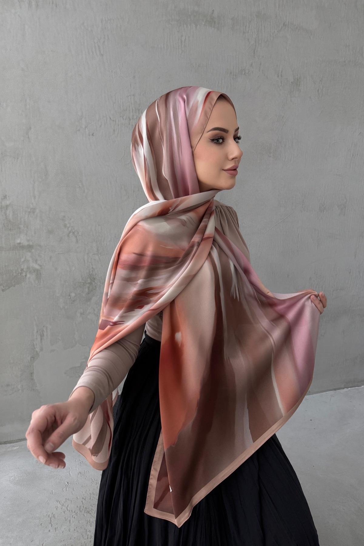 Somon Berçem Kumlu İpek Şal