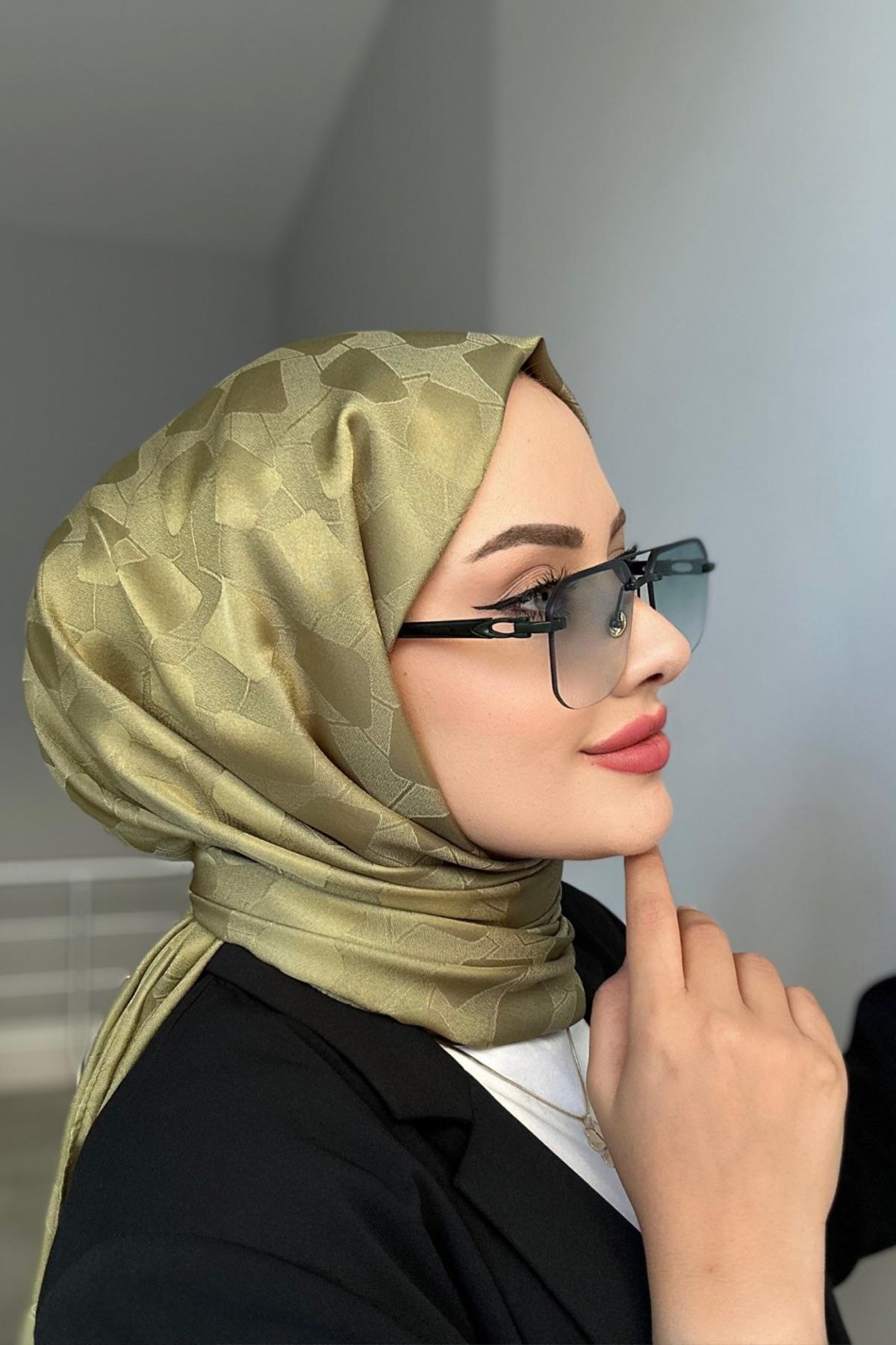 Taş Desen İpeksi Jakar Çağla Yeşili