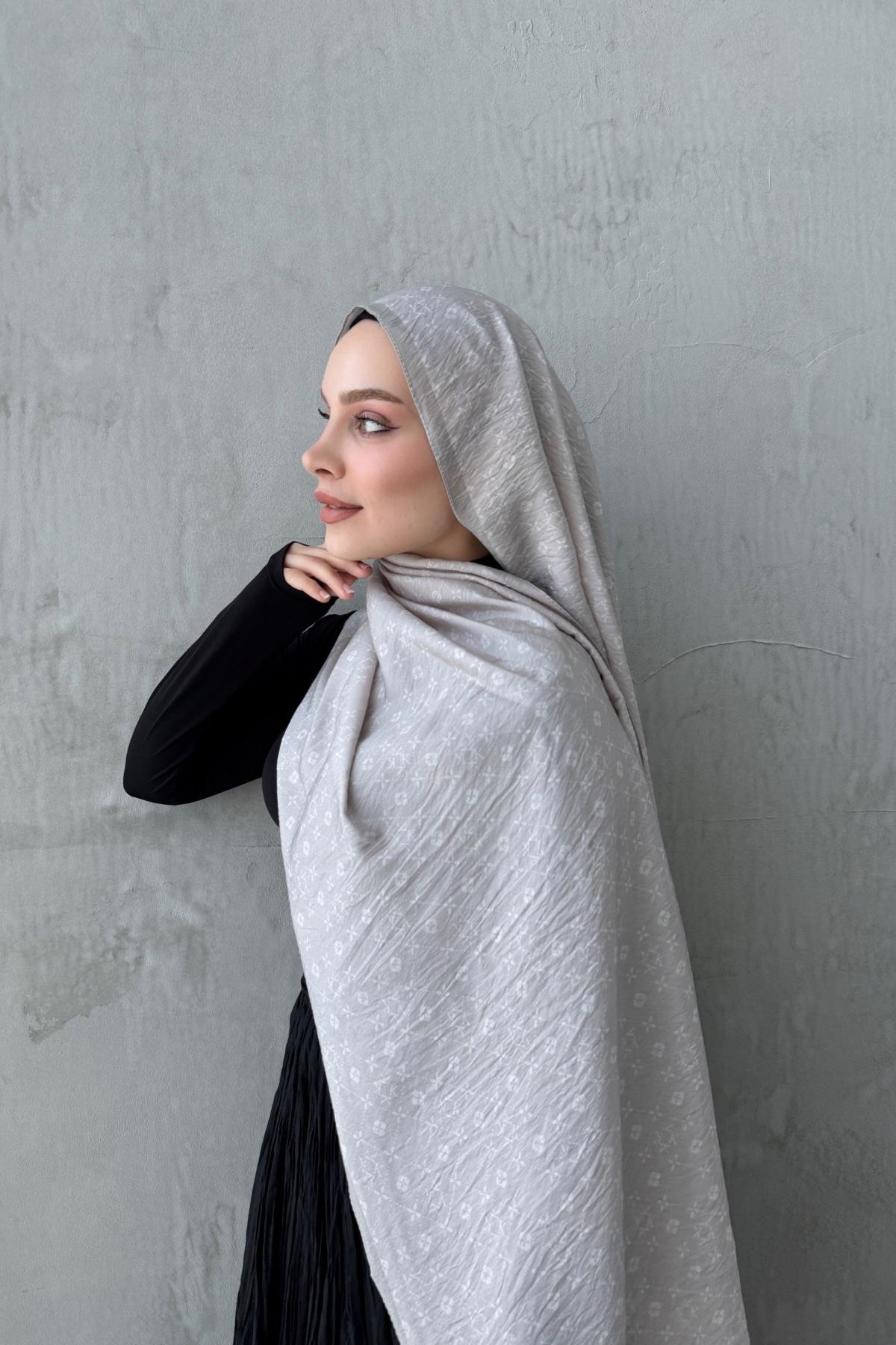 Taş Rengi Gua Modal İpek Şal