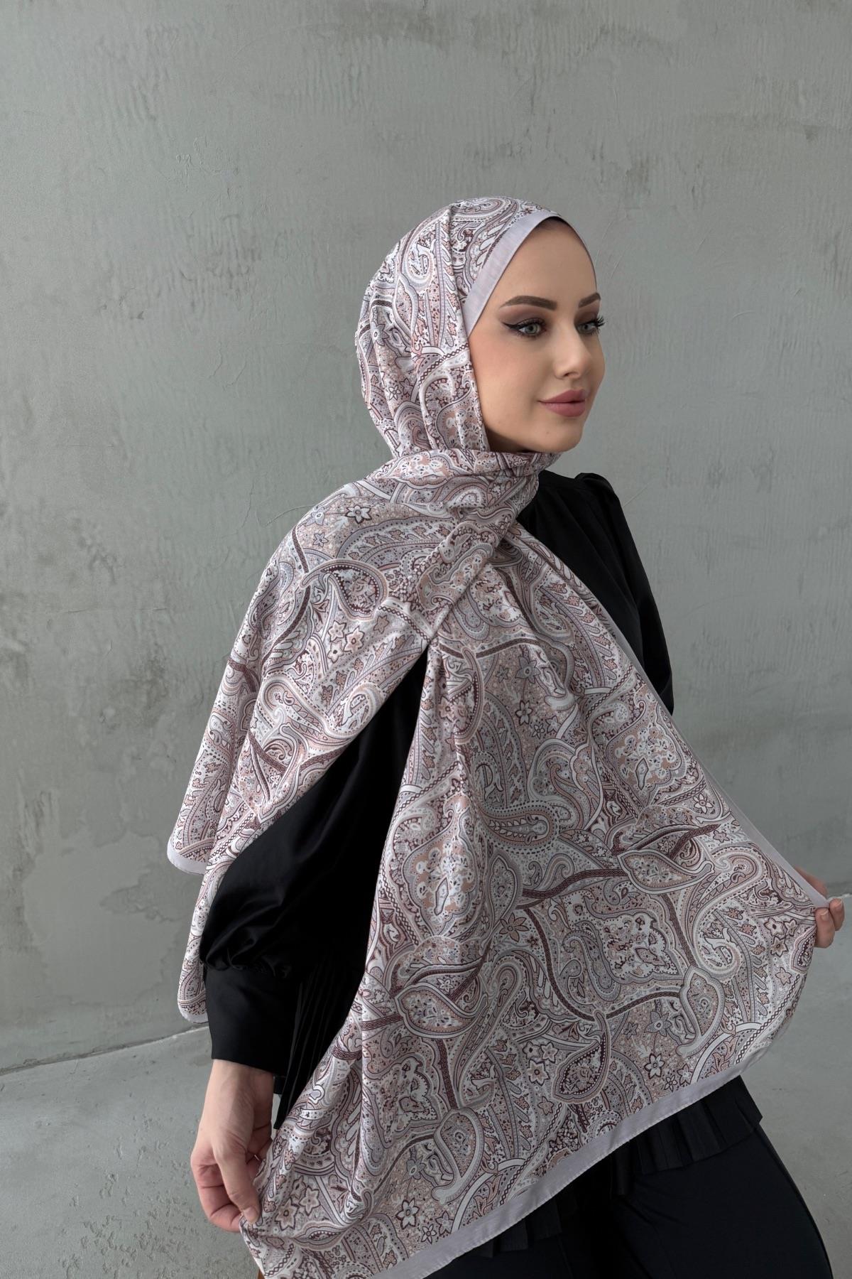 Taş Rengi Harmoni Modal İpek Şal