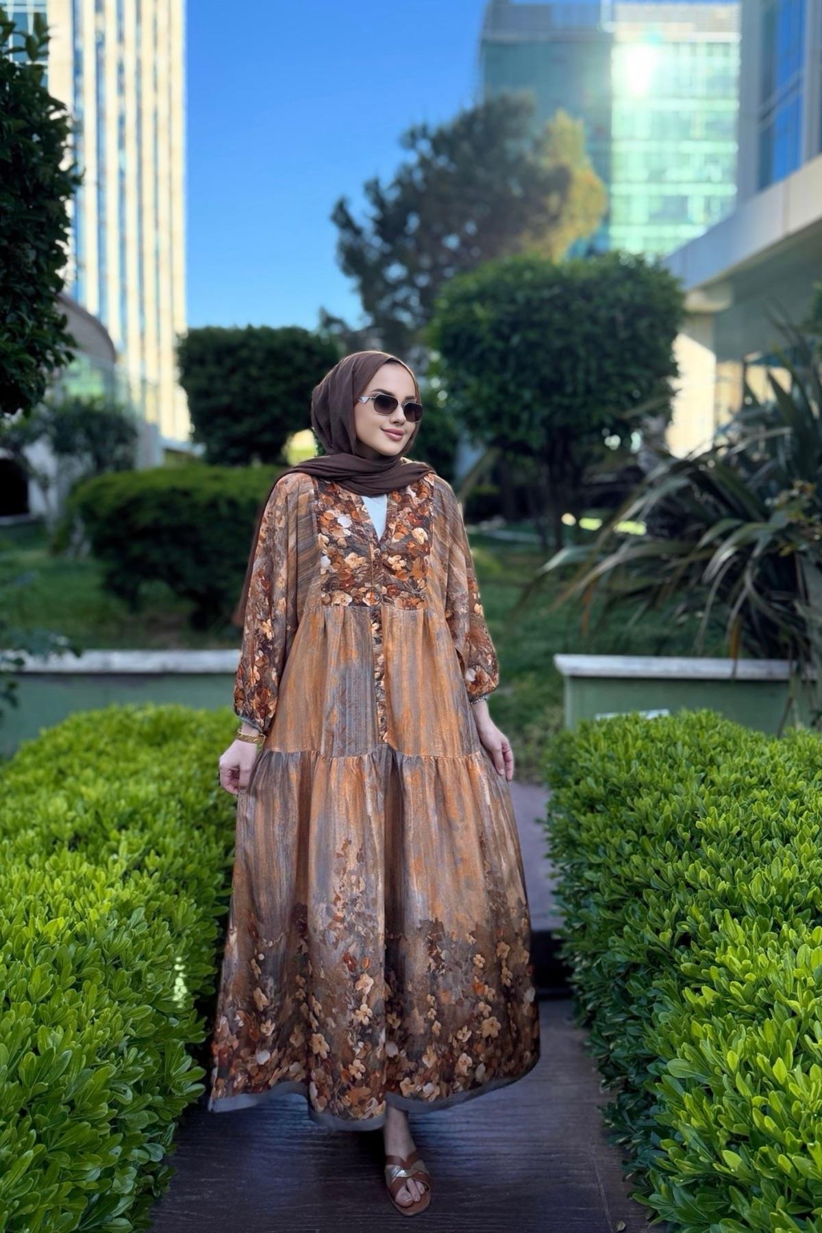 Toprak Viskon Elbise 