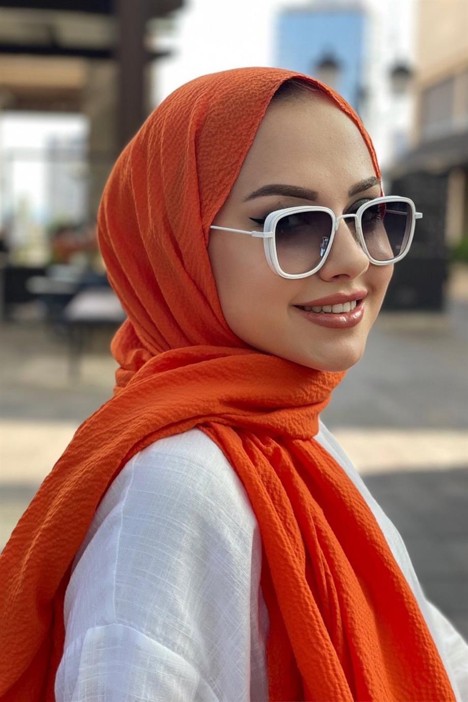 Orange Natural Shawl