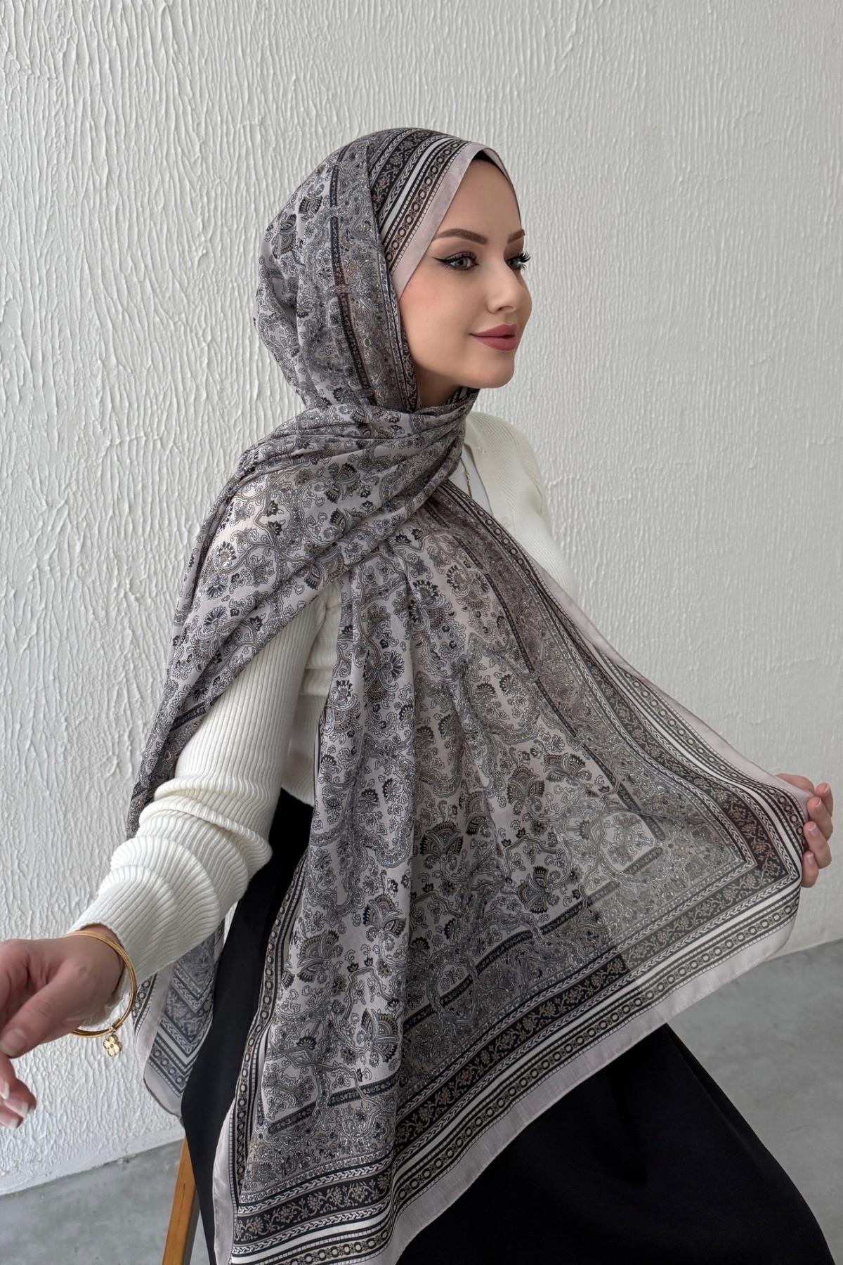 Vizon Bohem Modal İpek Şal  