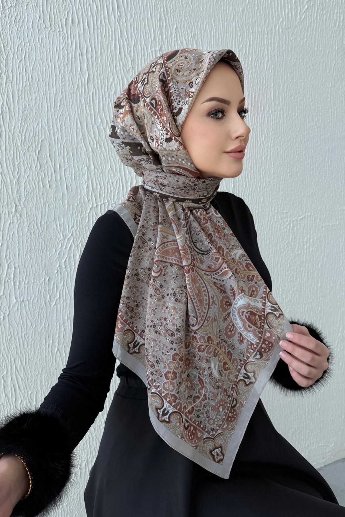 Vizon Etro Modal İpek Şaleşarp