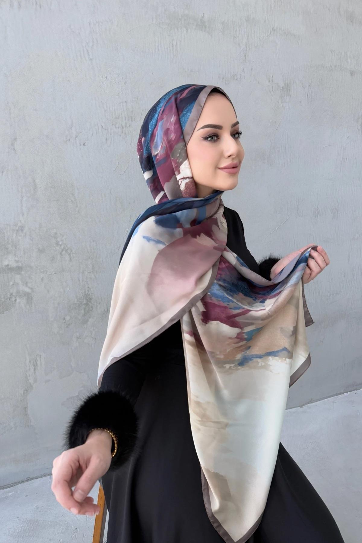 Vizon Katre Kumlu İpek Şal 