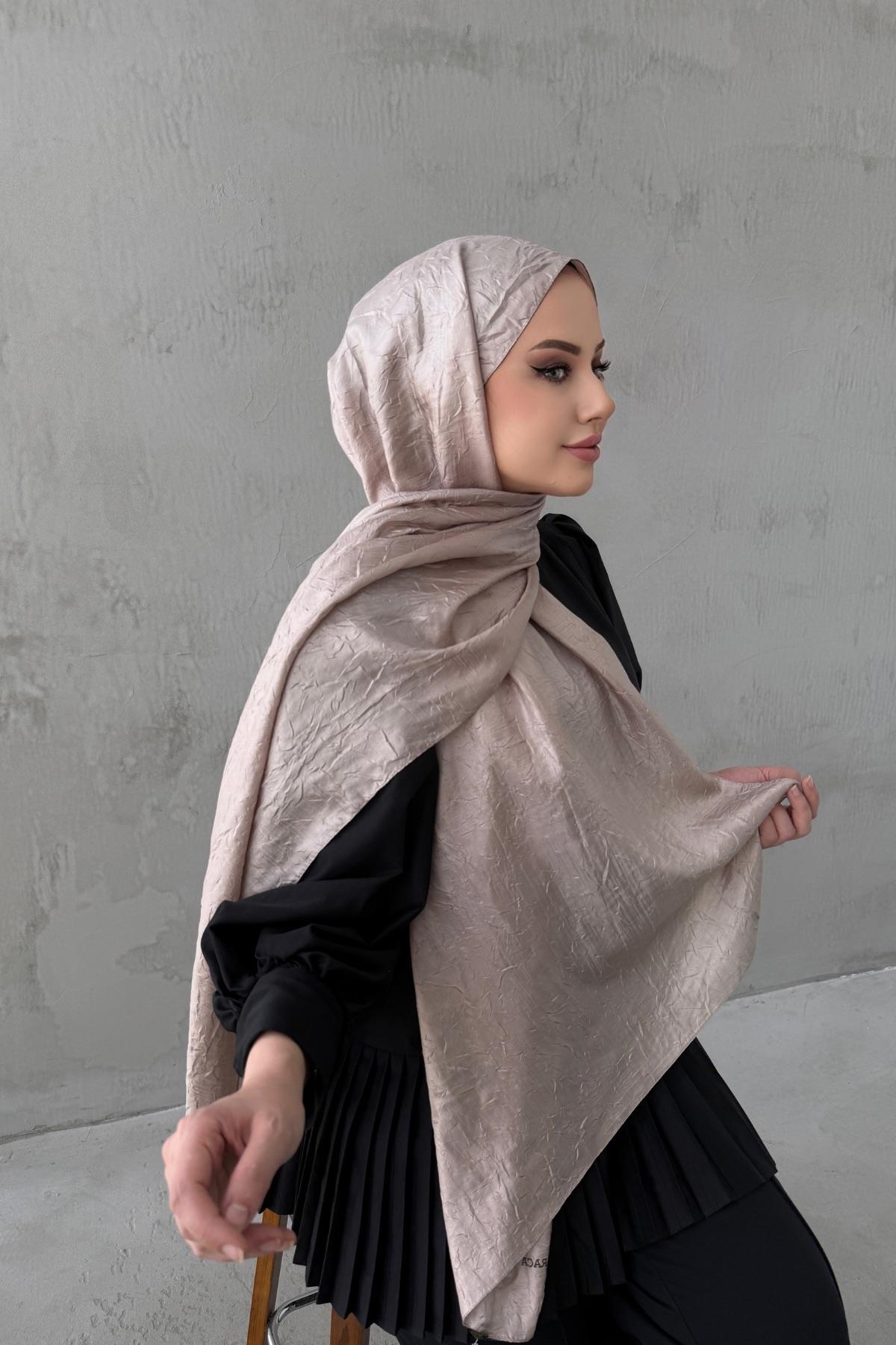 Vizon Vual İpek Crash Şal