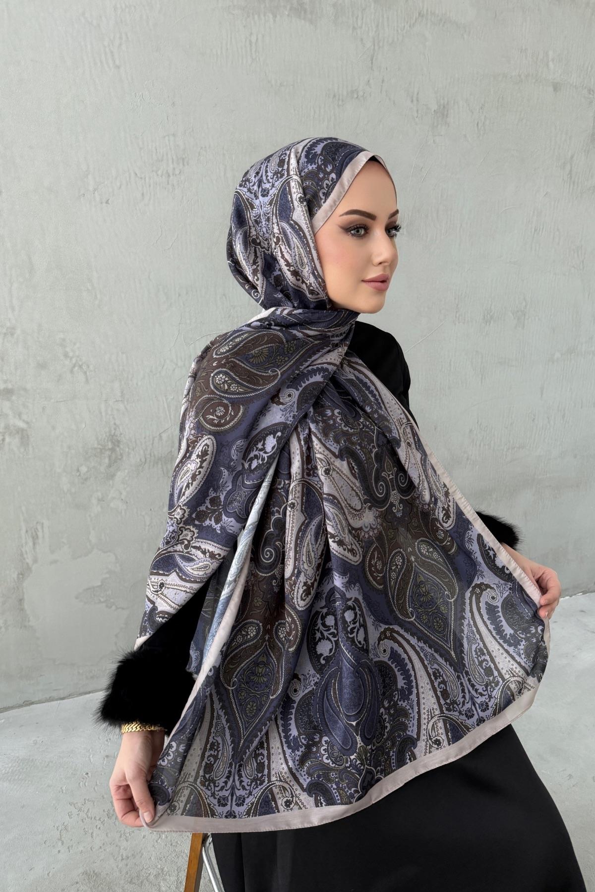 Vizon&Mor Amour Bohem Modal İpek Şal