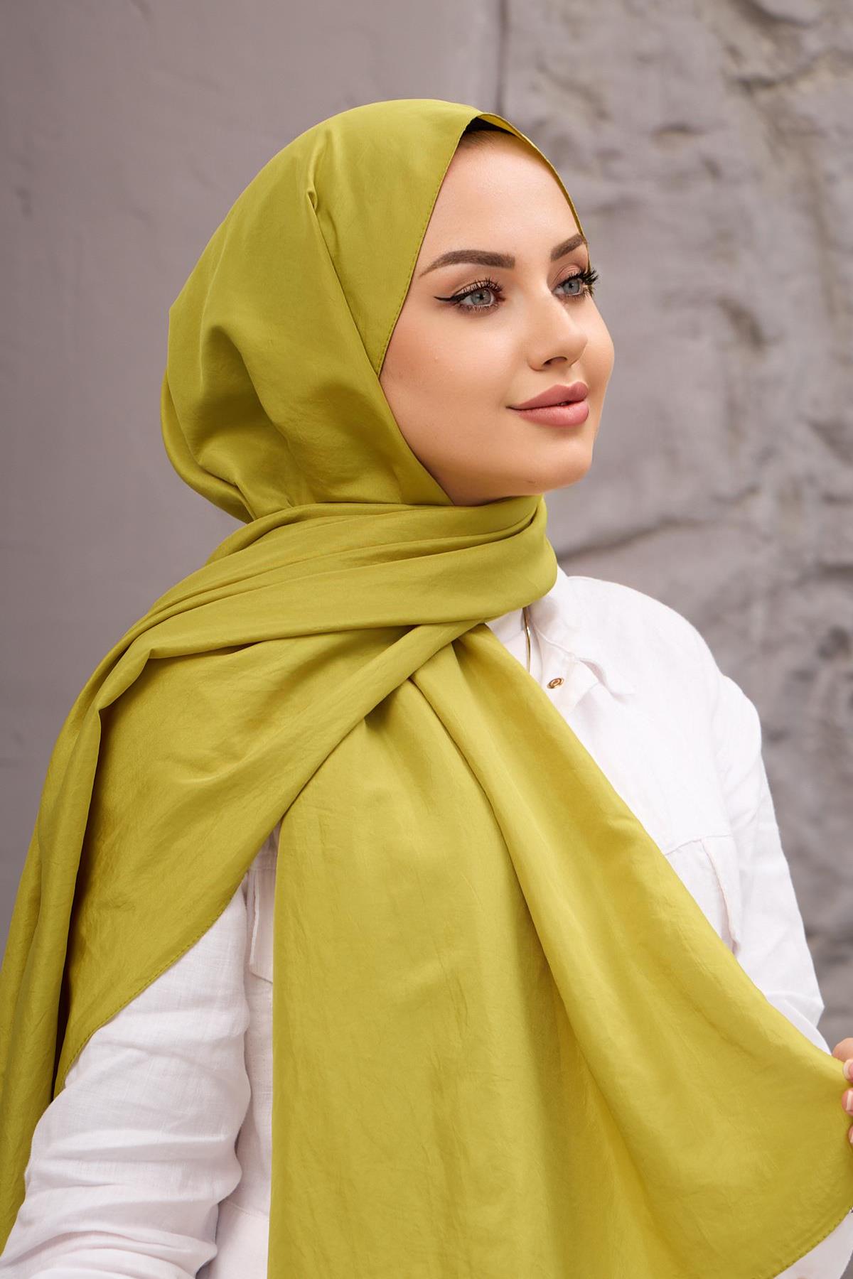 Yağ Yeşili Vual Şal