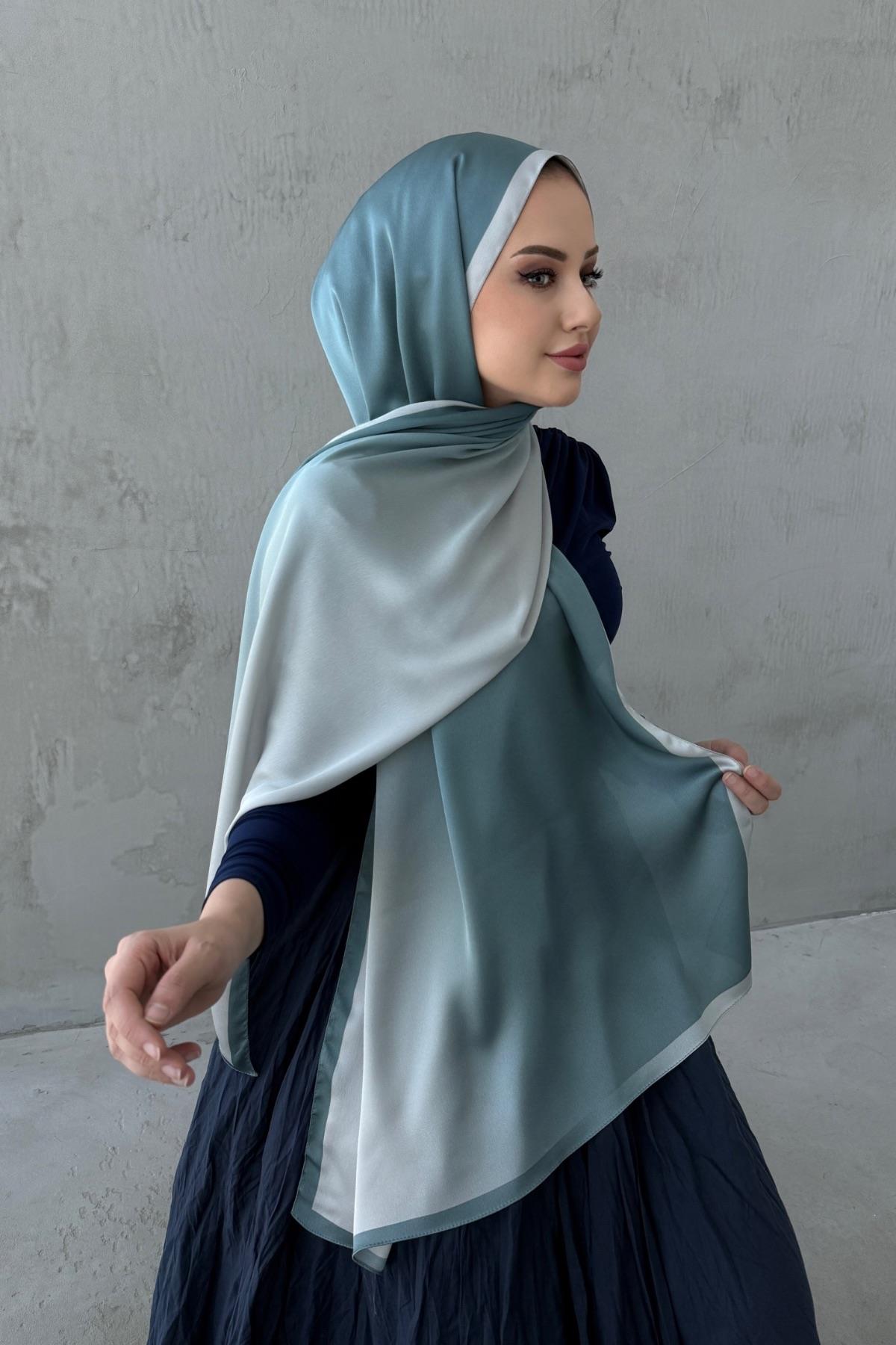 Yeşil&Taş Degrade Şal