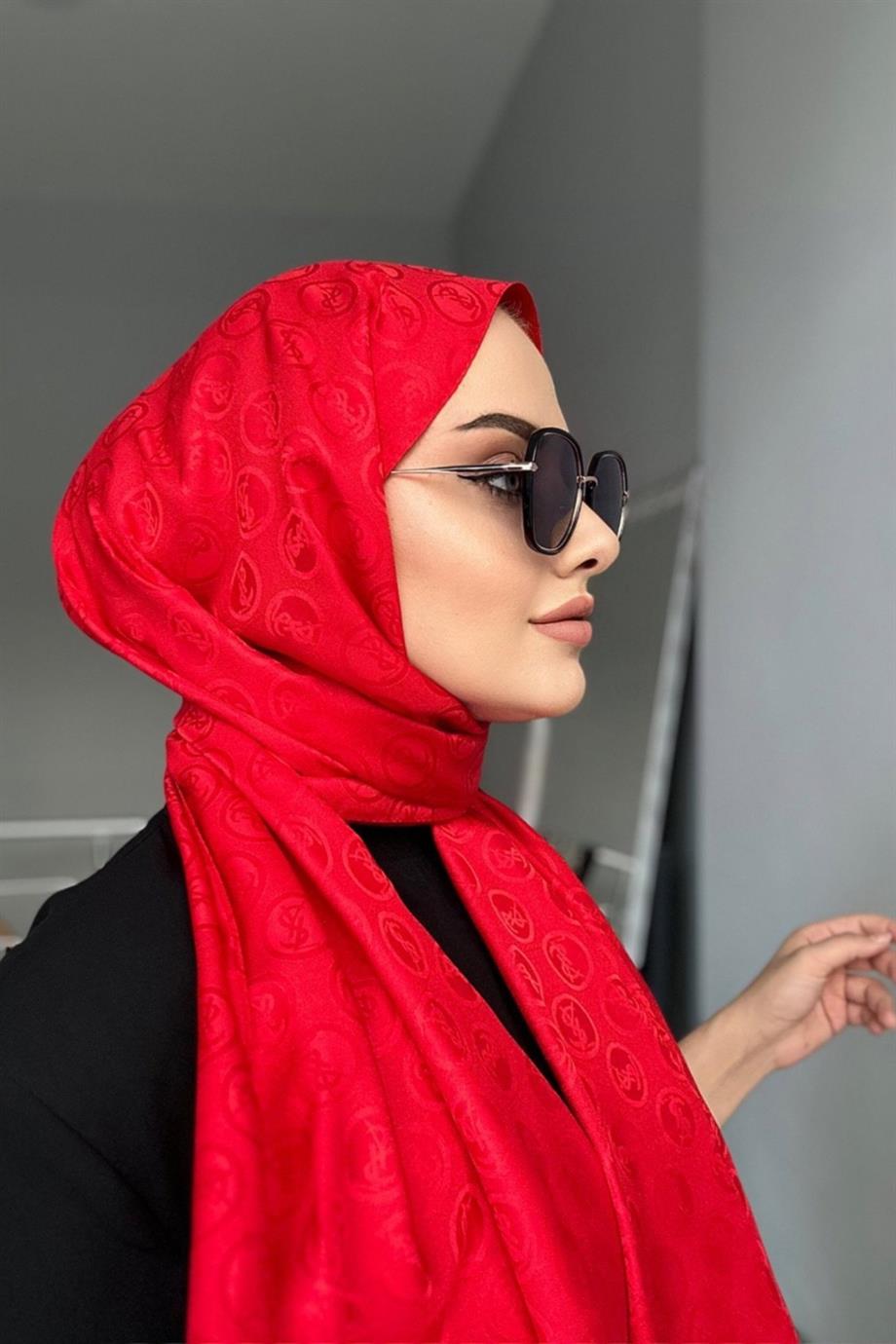 Ysl jakar sal  kirmizi