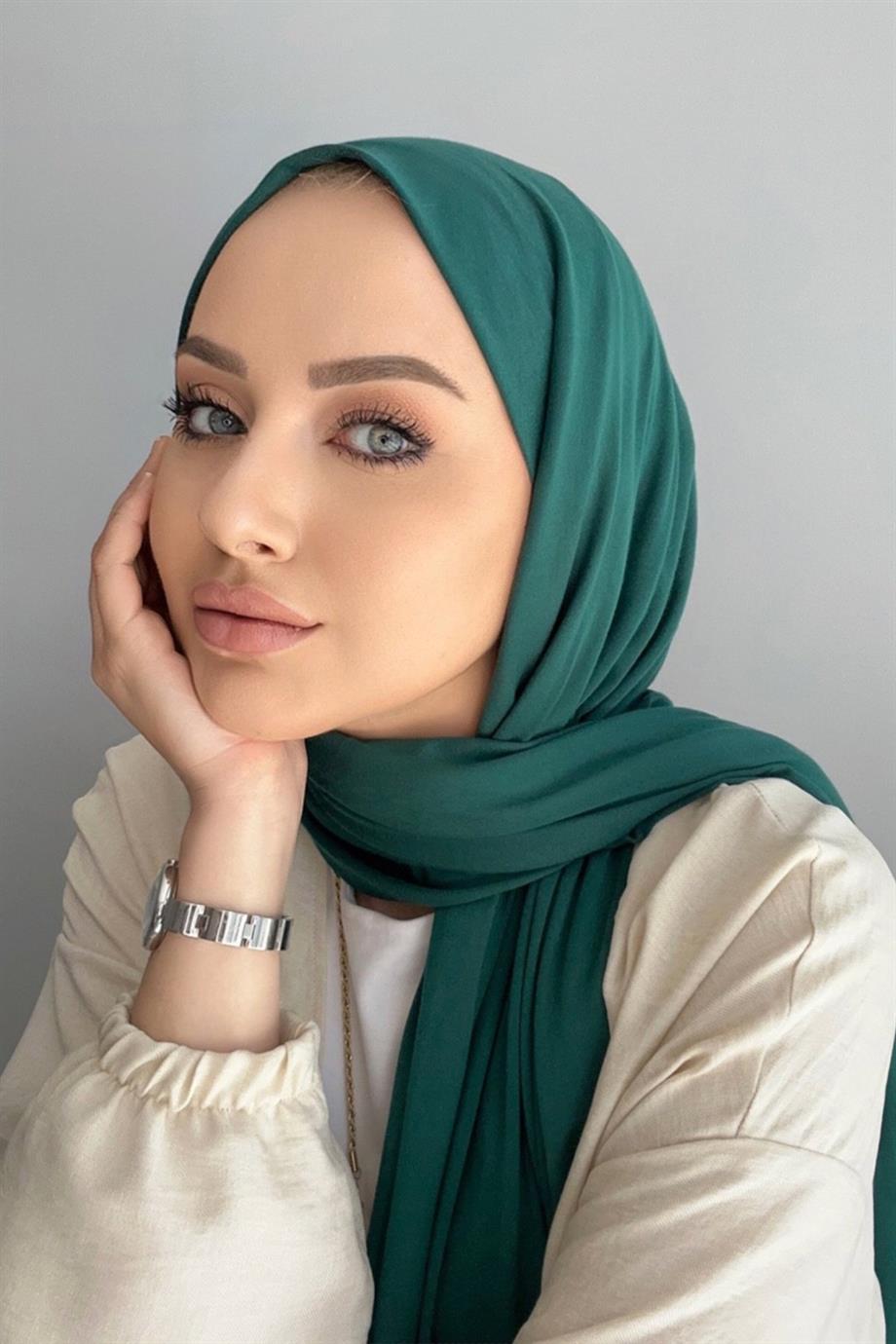 Emerald Combed Cotton Shawl