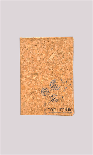 Doğal Mantar Kapaklı Not Defteri