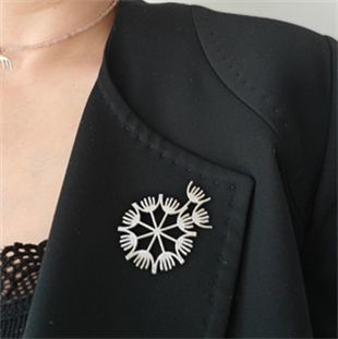 Tohumluk gümüş Mat Rozet