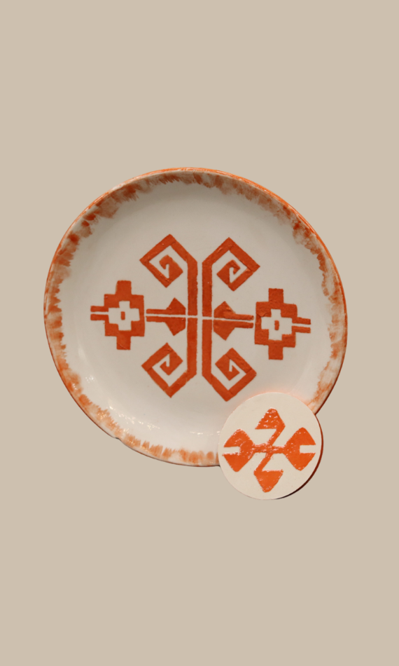 İkiz Ruh Seramik Duvar Tabağı
