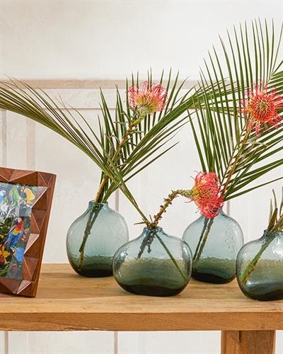 Ваза Стъкло, Зелено, 0