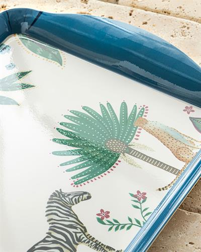 Melamine Tray 37x18 cm Blue