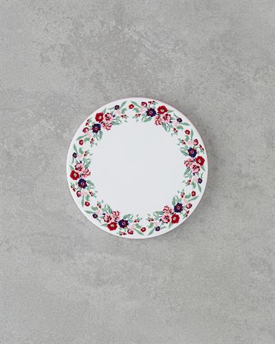 Подложка За Чаша Керамика 11 см Бял - Розов