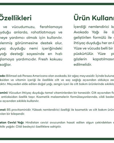 Масло от авокадо Спрей За Тяло И Лице 110 мл Зелен