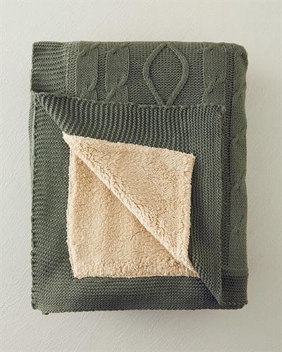 Knitwear Chair Shawl 130x170 cm Green