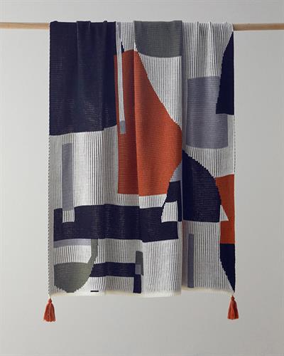 Knitwear Chair Shawl 130x170 cm Ecru