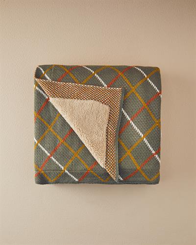 Knitwear Chair Shawl 130x170 cm Green