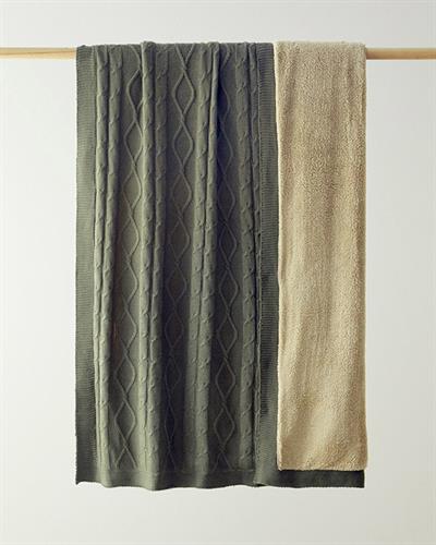 Knitwear Chair Shawl 130x170 cm Green