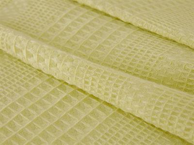 Прав Пике Единичен Размер, Памучен, Жълто, 150 X 220 Cm