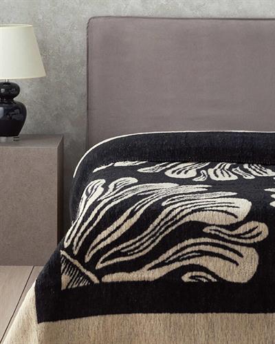 Одеяло Единичен Памучен 150x200 см Бежов - Черен