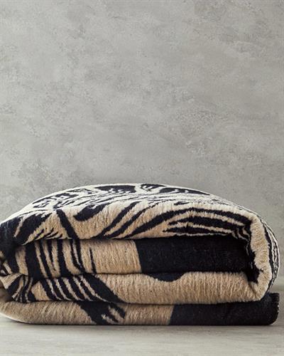 Одеяло Единичен Памучен 150x200 см Бежов - Черен