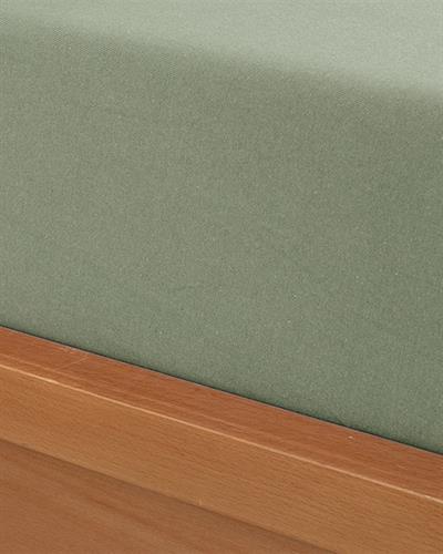 Прав Комплект Чаршафи С Л Двоен Размер, Пенирана Тъкан, Тъмно Зелено, 160 X 200 Cm