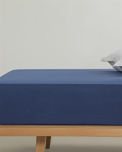 Plain Cottony For One Person Sheet 160x240 cm Midnight Blue