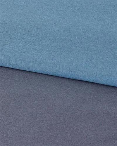 Спален Комплект Единичен Промит памук 160x220 см Морскосин - Син