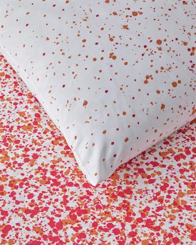 Спален Комплект Единичен Лесно за гладене 160x220 см Цикламен - Оранжев