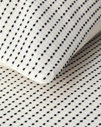 Спален Комплект Единичен Шенилна тъкан с багрени нишки 160x220 см Черен