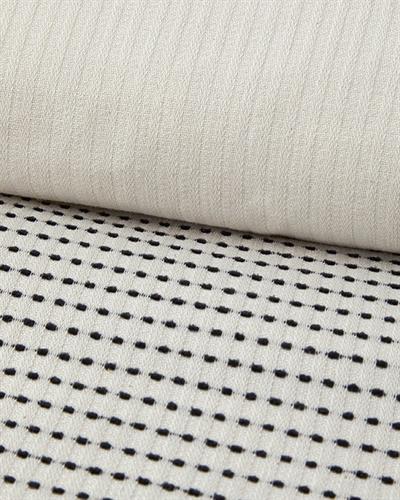 Спален Комплект Единичен Шенилна тъкан с багрени нишки 160x220 см Черен