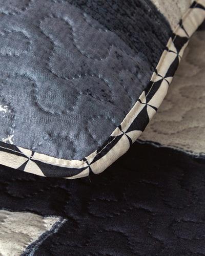 Комплект Кувертюра За Легло Единичен Многофункционален 160x220 см Черен