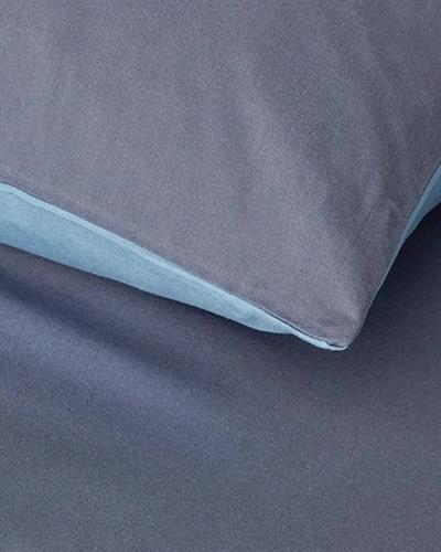 Спален Комплект Единичен Промит памук 160x220 см Морскосин - Син