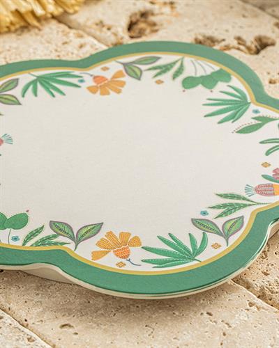 Подложка За Топло Сервиране Меламин 17 см Зелен