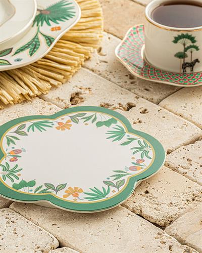 Подложка За Топло Сервиране Меламин 17 см Зелен