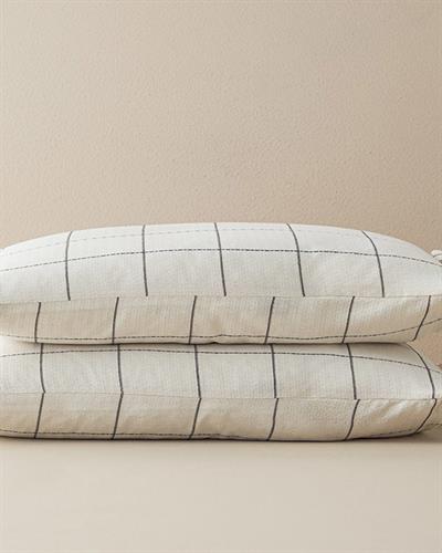 Калъфка За Възглавница 2 бр. Багрени нишки 50x70 см Антрацит