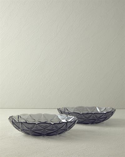 Glass 2 Set Bowl 28 cm Transparent