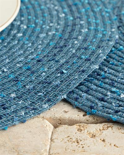 Американзки Сервиз 2Бр., Полиестер, Синьо, 38 Cm