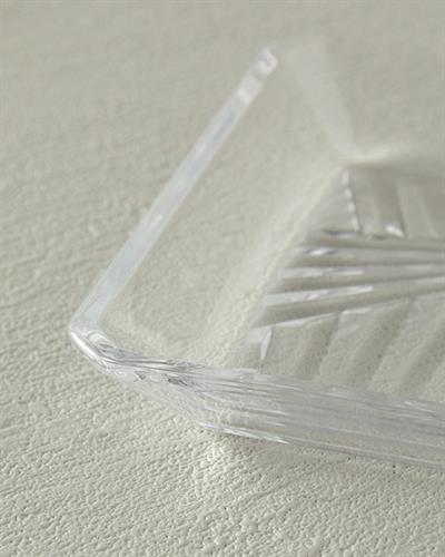 Плато 2 бр. Стъкло 21x12 см Прозрачен