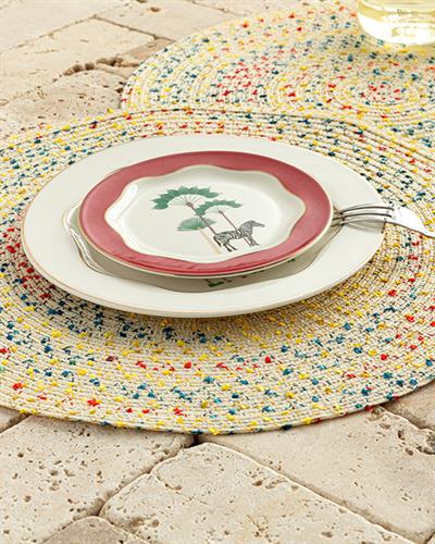 Американзки Сервиз 2Бр., Полиестер, Кремово, 38 Cm