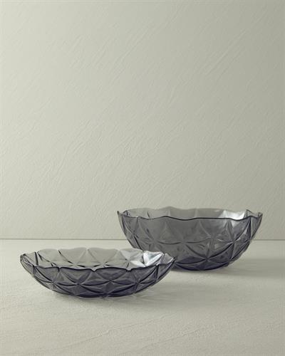 Glass 2 Set Bowl 28 cm Transparent