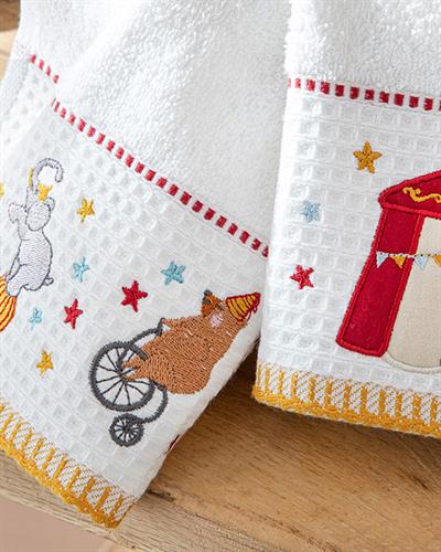 Бебешка Хавлия 2 Броя В Кутия, Памучен, Екру, 30 X 50 Cm