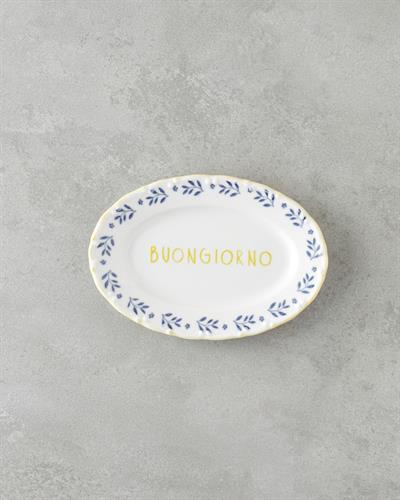 Сервиз За Закуска Порцелан 20 части за 6 души. Жълт