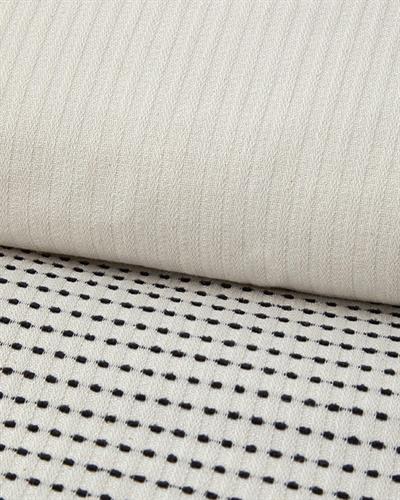 Спален Комплект Двоен Шенилна тъкан с багрени нишки 200x220 см Черен