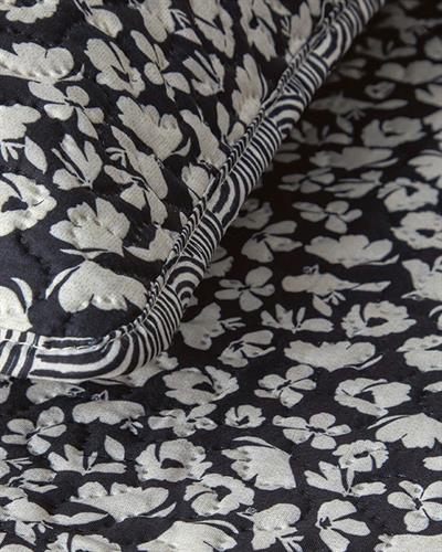 Комплект Кувертюра За Легло Двоен Многофункционален 200x220 см Черен