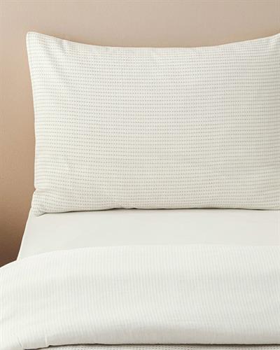 Спален Комплект Двоен Шенилна тъкан с багрени нишки 200x220 см Бежов